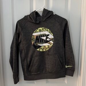 Nike Dark Gray Hoodie with Camo Logo